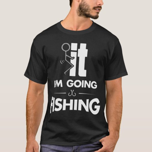 釣りに行く Tシャツ (正面)
