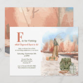 釣りに行こうという招待状 招待状 (正面/裏面)