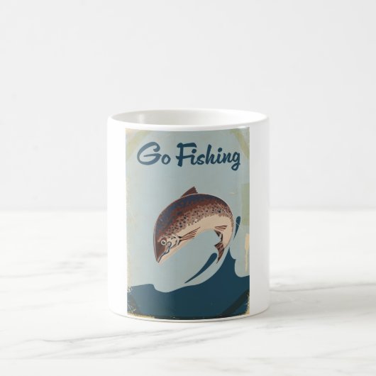 釣りに行こう コーヒーマグカップ (中央)