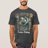 釣りに行こう メンズTシャツ Tシャツ (正面)