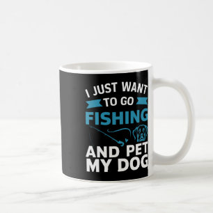 釣りに行って犬を撫でたいだけ コーヒーマグカップ