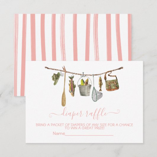 釣りのおむつくじ カード (正面/裏面)