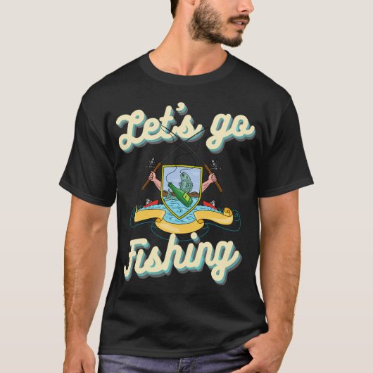 釣りのおもしろ進化論 Tシャツ (正面)