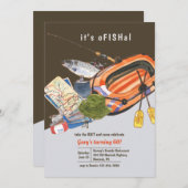 釣りのお誘い 招待状 (正面/裏面)