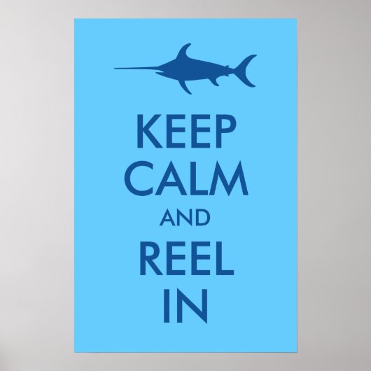 釣りのための冷静さを保ち Reel In プリント (正面)