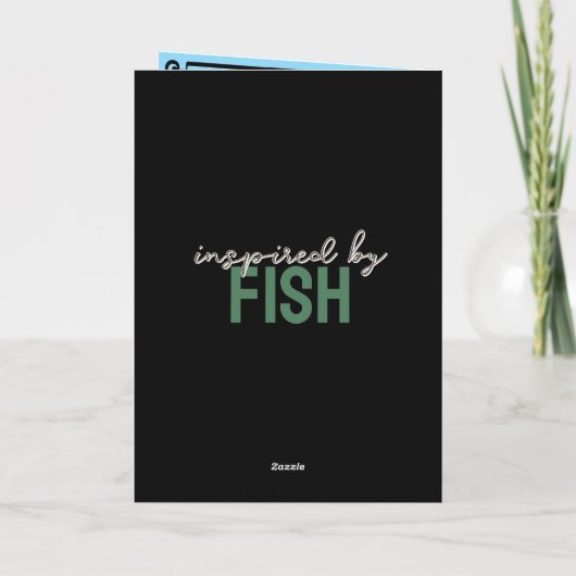 釣りのテーマ カード (裏面)