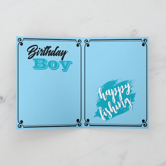 釣りのテーマ カード (内部)