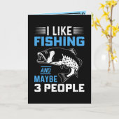 釣りのテーマ カード (黄色い花)