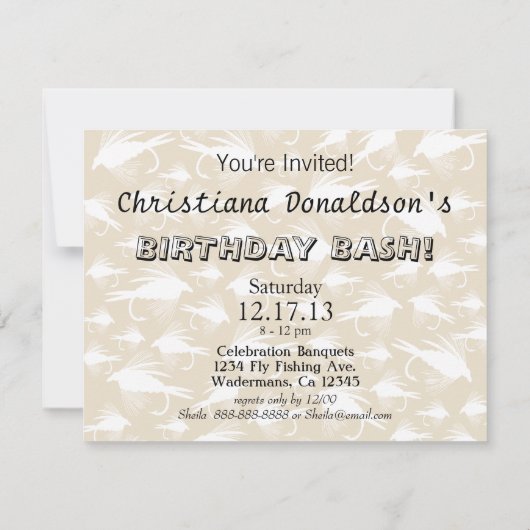 釣りのルアーと仕掛けを飛ばす 招待状 (裏面)