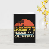 釣りの仲間たちからはパパと呼ばれてる T シャツ 父の日 カード (黄色い花)