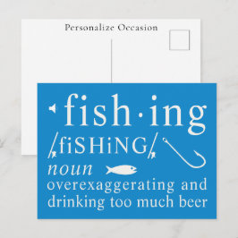 釣りの定義 ビール 大げさ フック ギフト シーズンポストカード
