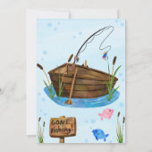 釣りの性別発表招待状 - お魚は男の子？女の子？ 招待状 (裏面)