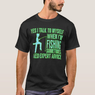 釣りの時はひとりごと必須 メモ Tシャツ
