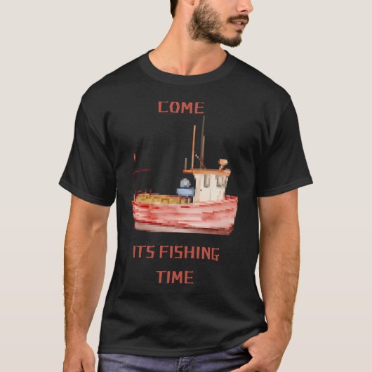 釣りの時間です Tシャツ (正面)