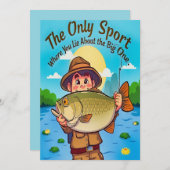 釣りの楽しみに参加しよう 招待状 (正面/裏面)