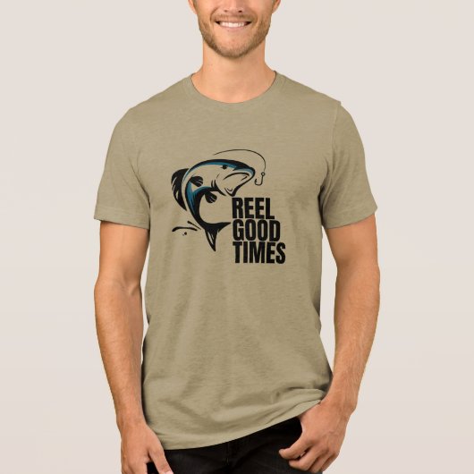釣りの良い時間 | 誕生日プレゼント 釣り船 トライブレンドTシャツ (正面)