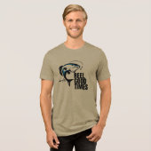 釣りの良い時間 | 誕生日プレゼント 釣り船 トライブレンドTシャツ (正面全面)