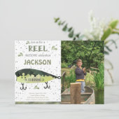 釣りの誕生日写真招待状 招待状 (スタンド正面)