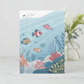 釣りの誕生日招待カード 招待状 (スタンド正面)