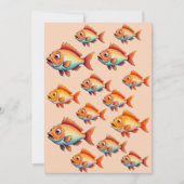 釣りの誕生日招待状 招待状 (正面)