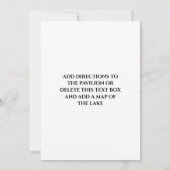 釣りの誕生日招待状 招待状 (裏面)