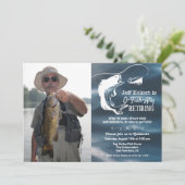 釣りの退職写真招待状 招待状 (スタンド正面)