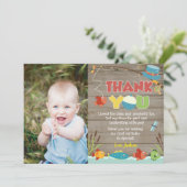 釣りの魚の誕生日お礼カード 招待状 (スタンド正面)