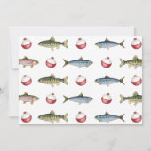 釣りの1歳誕生日写真招待状 招待状 (裏面)