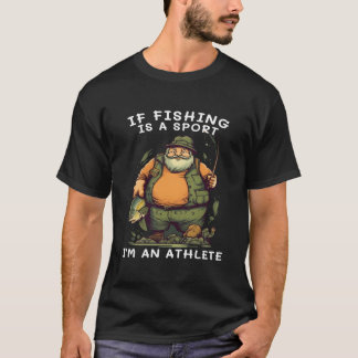 釣りはスポーツだ I'M アスリート 父の釣り Tシャツ