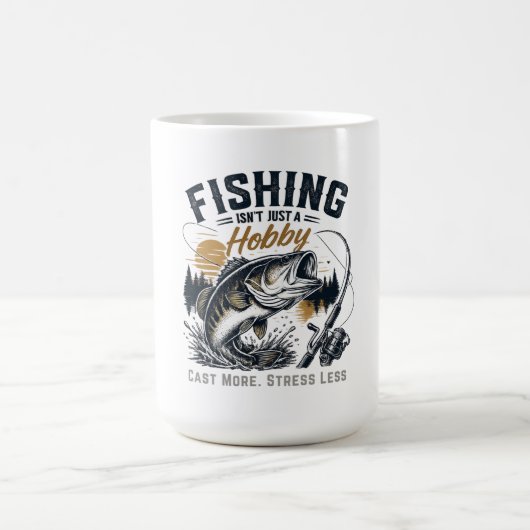 釣りは単なる趣味ではありません - それは生き方です コーヒーマグカップ (中央)