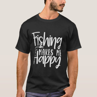釣りは幸せ 釣り針 最高の釣り Tシャツ
