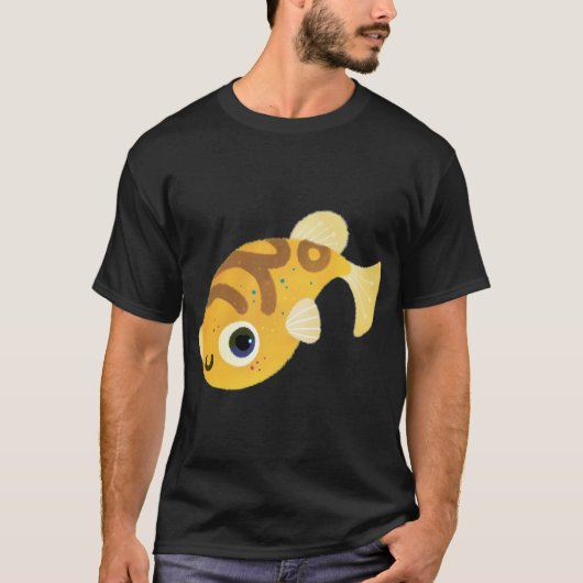 釣りは楽しい Tシャツ (正面)