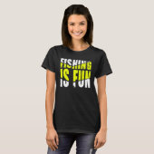 釣りは楽しい Tシャツ (正面フル)