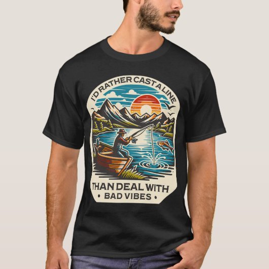 釣りは私の問題のほとんどを解決してくれる 狩猟は Tシャツ (正面)