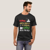 釣りは私の問題のほとんどを解決し、ゴルフはそれを解決します Tシャツ (正面フル)