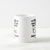 釣りは私の問題を解決する 珍しいコーヒー コーヒーマグカップ (中央)