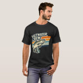 釣りは私の幸せ - バスフィッシングデザイン Tシャツ (正面フル)