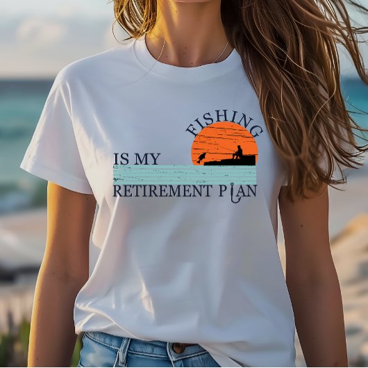 釣りは私の引退計画です Tシャツ