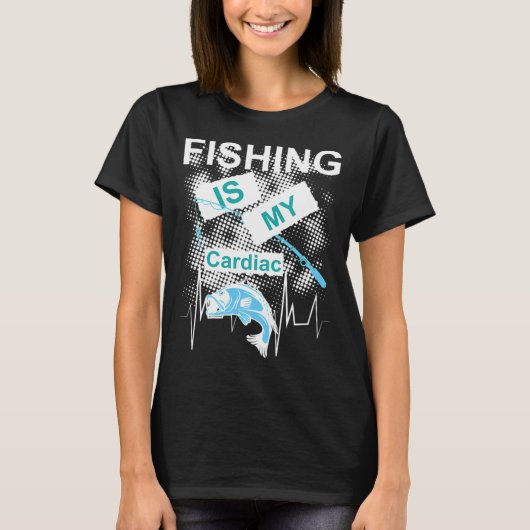 釣りは私の心臓 Tシャツ (正面)