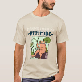 釣りは私の気持ちを改善しました。 怒りっぽい釣り Tシャツ