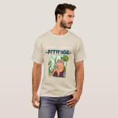 釣りは私の気持ちを改善しました。 怒りっぽい釣り Tシャツ (正面フル)