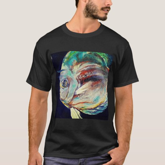 釣りは私を幸せにします Tシャツ (正面)