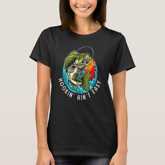 釣りは簡単じゃない Tシャツ (正面)
