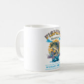 釣りは起こる。ウィスキーは助ける! コーヒーマグカップ (正面左)