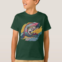 釣りは趣味ではなく世代を超えた楽しみ Tシャツ