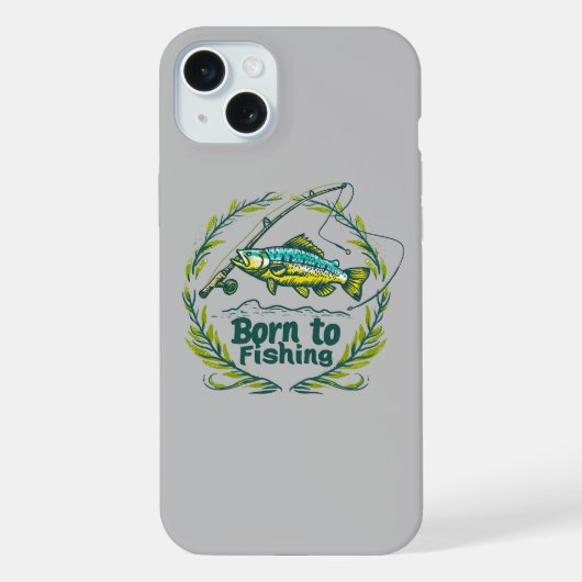釣りへ行こう iPhoneケース (裏面)