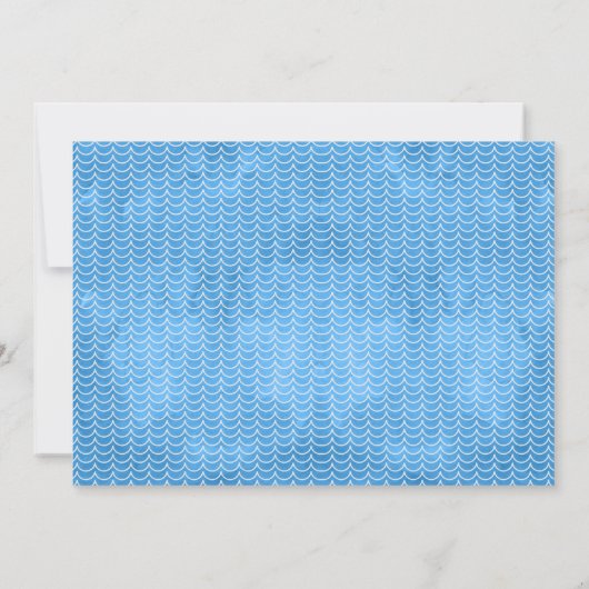 釣りや釣りをテーマにした誕生日招待状 招待状 (裏面)