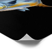 釣りや魚好きのためのリアルなカスミサンゴハタ ポスター (角)