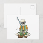 釣りをしているスケッド ポストカード (正面/裏面)