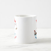 釣りをしてる時は時間が経つのが早い コーヒーマグカップ (中央)